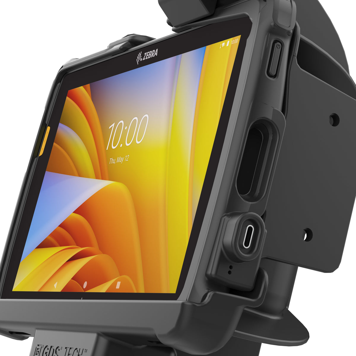 RAM Mounts locking GDS dock + dual USB for Zebra ET40, ET45 and ET401 8-inch tablets in IntelliSkin – second alternative view