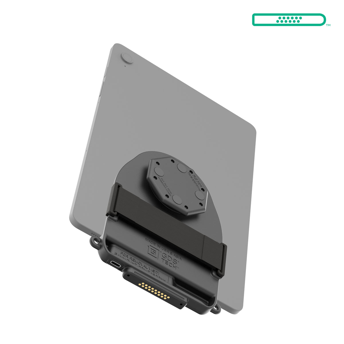 RAM Mounts GDS Tab-Conn adapter for tablets without case with D-Shape pogo pads – alternative view