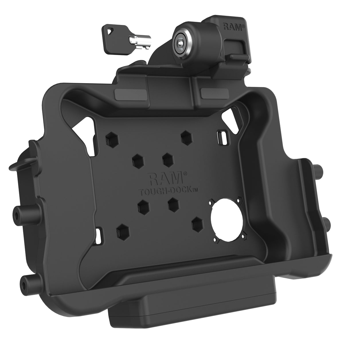 RAM Mounts key-locking powered dock for Honeywell ScanPal EDA10A tablet – additional view