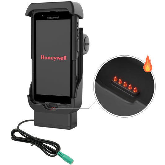 RAM Mounts powered dock with heated pins for Honeywell CT40, CT45 and CT47 – product photo