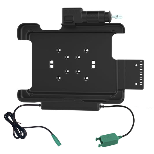 RAM Mounts key-locking power + dual USB dock for Honeywell RT10 rugged tablet – alternative view