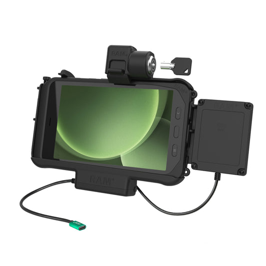 RAM Mounts Locking USB-C Powered Dock with NFC Extender for Samsung Tab Active5 and 3 – product photo