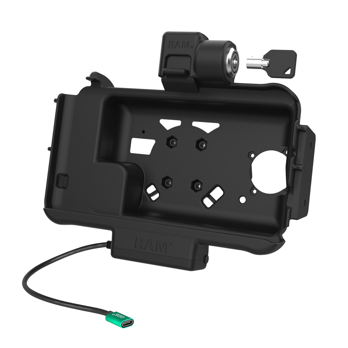 RAM Mounts Locking USB-C Modular Dock for Samsung Tab Active5 and 3 – alternative view