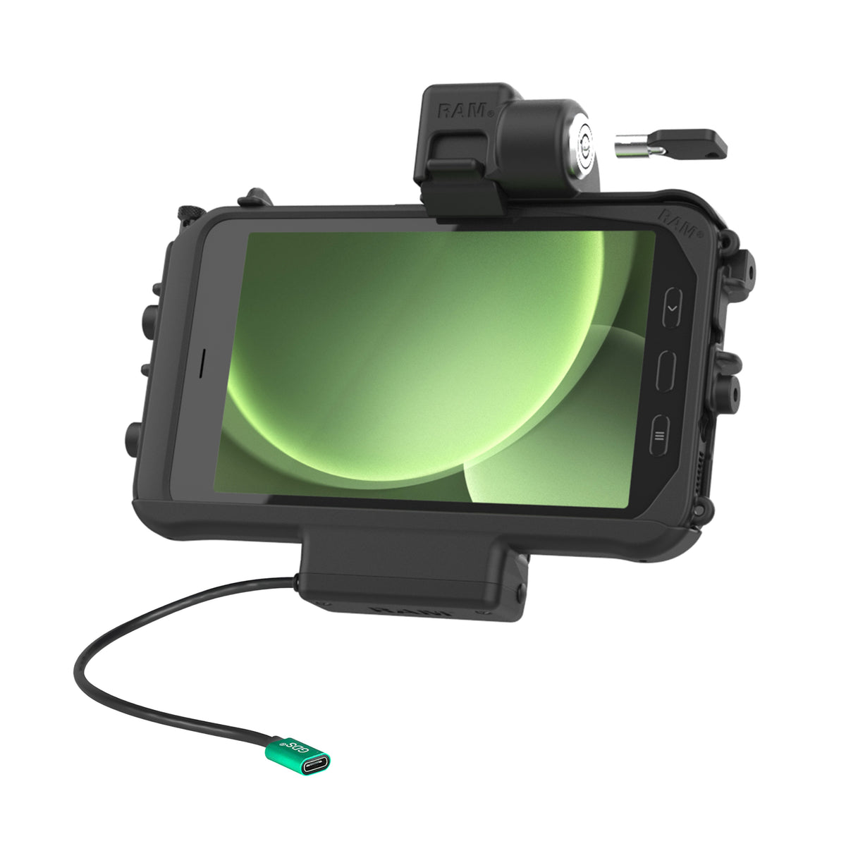 RAM Mounts Locking Thin-Dock Powered Dock for Samsung Tab Active5 and 3 – product photo