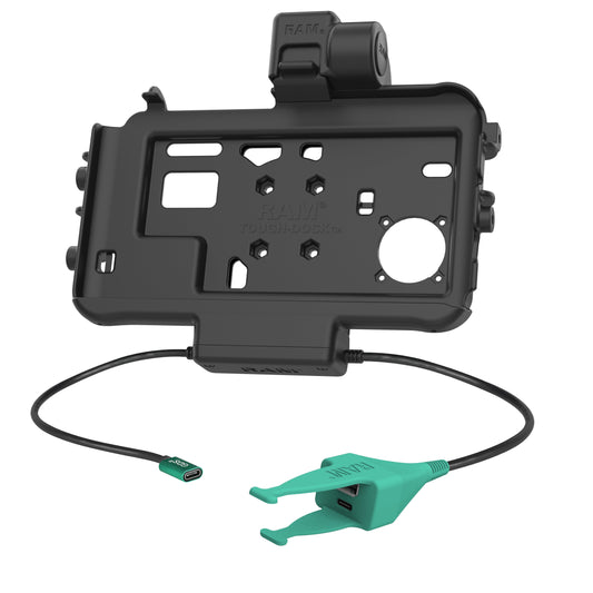 RAM Mounts Thin-Dock Powered Dock + USB-C & USB-A Data for Samsung Tab Active5 and 3 – alternative view