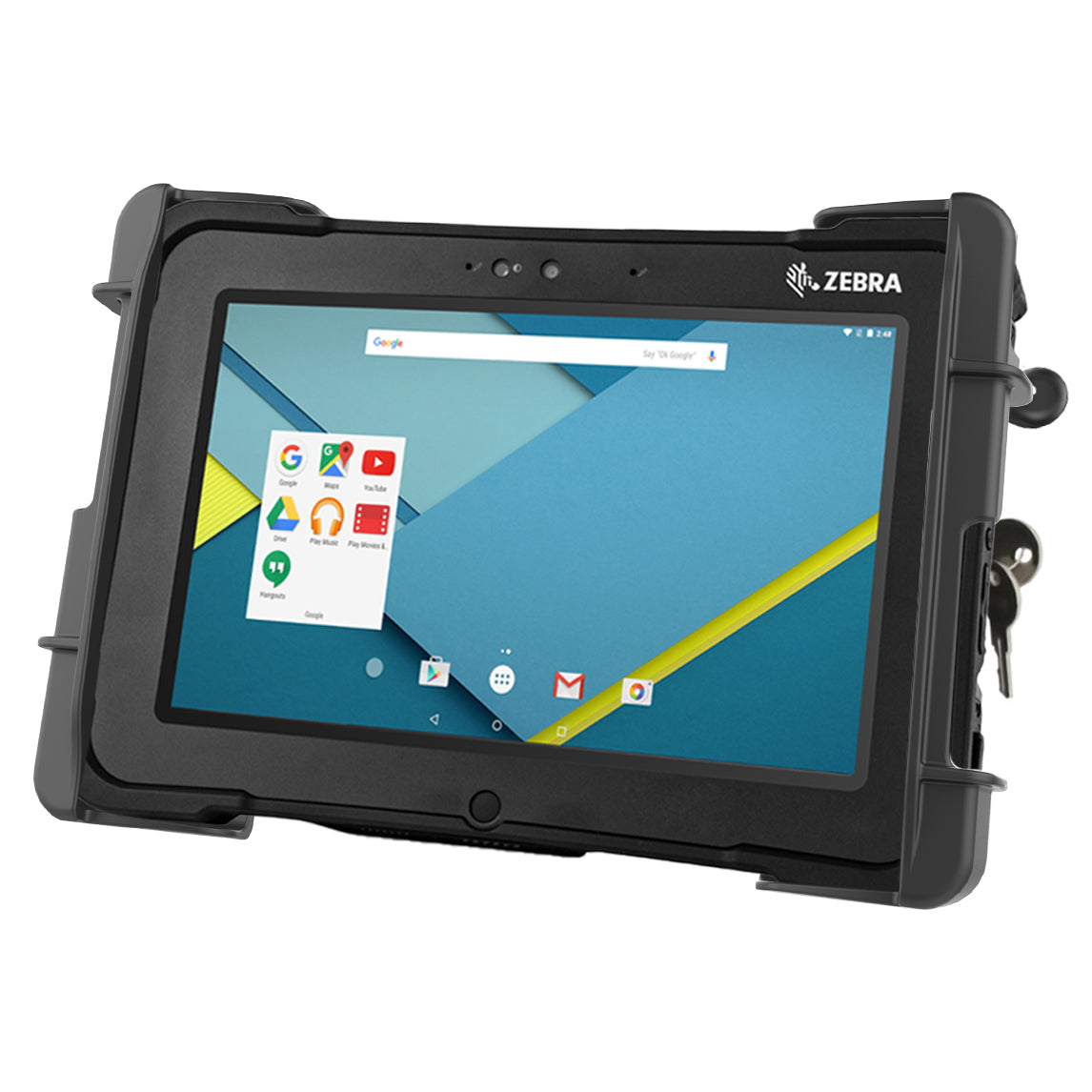 RAM Mounts Tab-Lock locking holder for 10-11 inch rugged tablets such as Panasonic FZ-G1 – alternative view