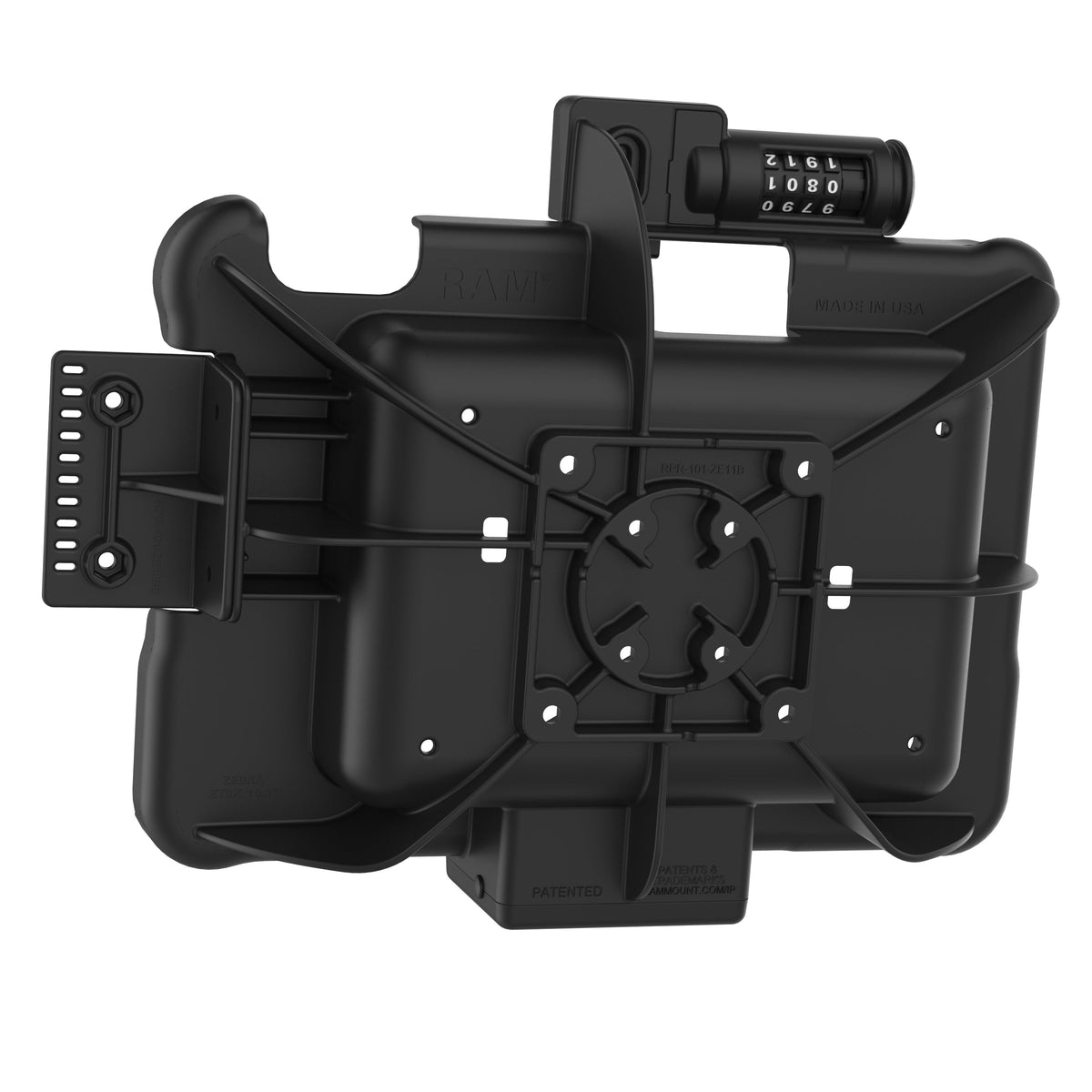 RAM Mounts combination-locking GDS Form-Fit holder for Zebra ET5x 10.1" rugged tablets – additional view
