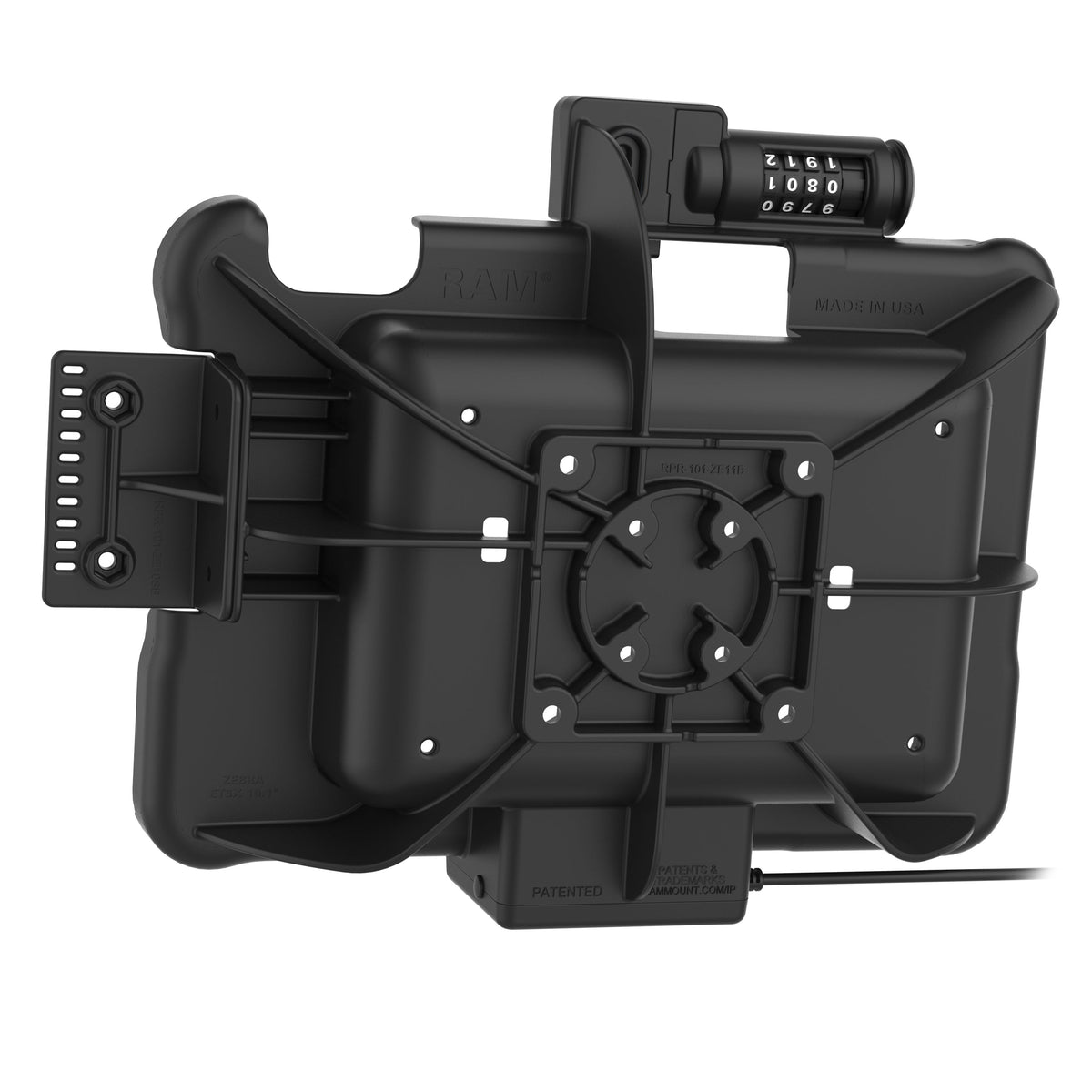 RAM Mounts combination-locking GDS powered dock for Zebra ET5x 10.1" rugged tablets – additional view