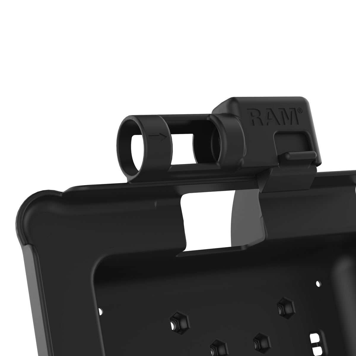 RAM Mounts GDS power + data dock with USB-A for Zebra ET5x 10.1" rugged tablets – another angle