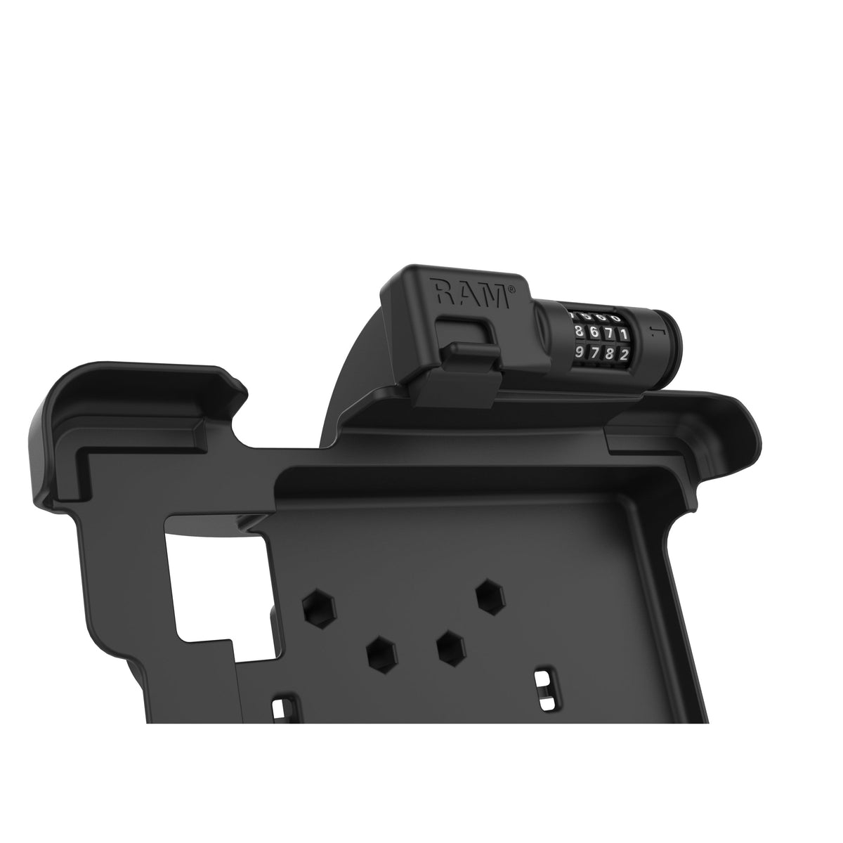 RAM Mounts combination-locking GDS power + data dock with USB-A for Zebra XSLATE L10 rugged tablet – view 3