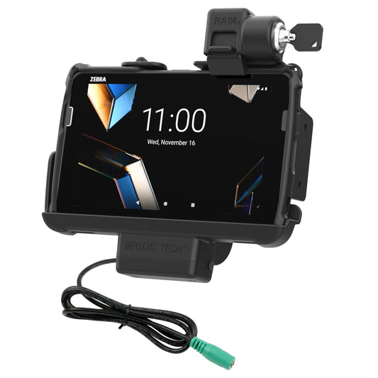 RAM Mounts locking Tough-Dock for Zebra ET40, ET45 and ET401 8-inch tablets with Rugged Frame – product photo