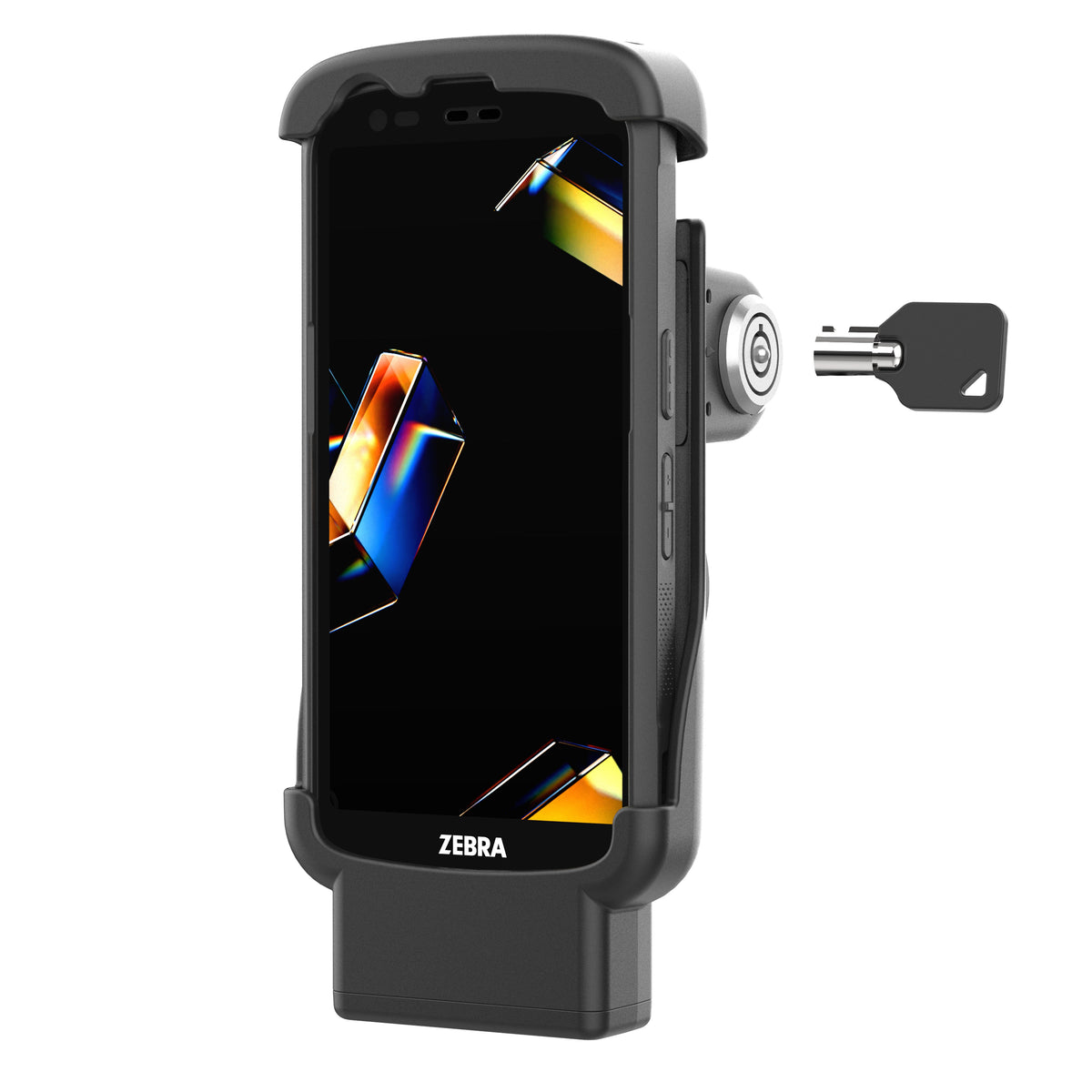 RAM Mounts Key-Locking Form-Fit Holder for Zebra TC22 and TC27 with Rugged Boot – main product photo
