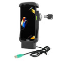 RAM Mounts zasilana stacja dokująca Form-Fit (USB-A) z zamkiem na klucz do Zebra TC22 i TC27 bez etui (RAM-HOL-ZE24PL-1U)