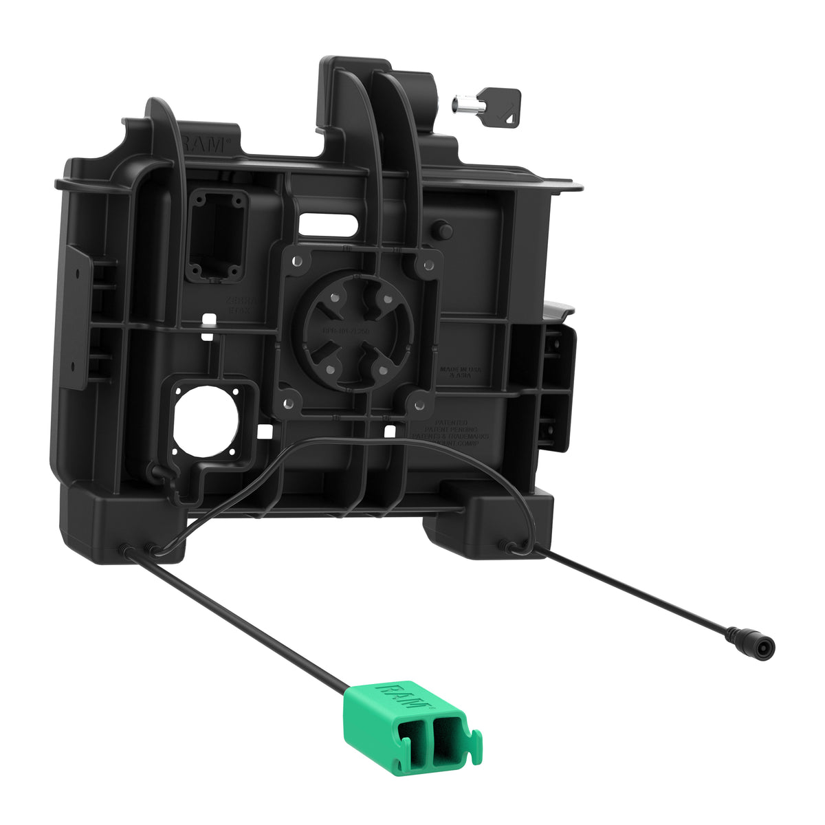 RAM Mounts Key-Locking Power + Dual USB-A Dock for Zebra ET60 and ET65 – additional view