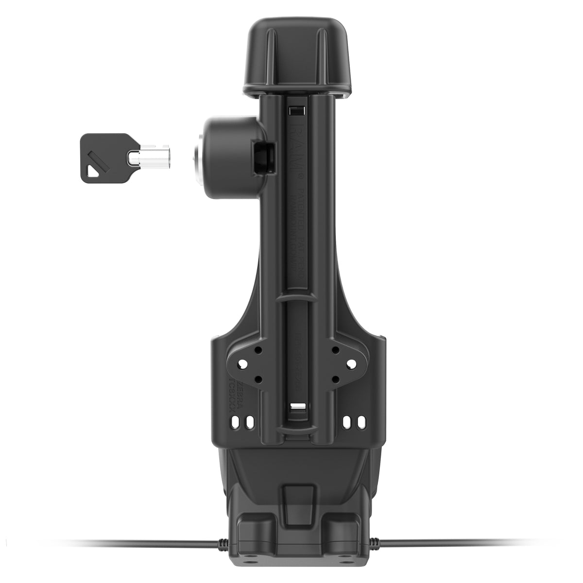 RAM Mounts key-locking Form-Fit powered dock with USB-A for Zebra TC8300 – additional view