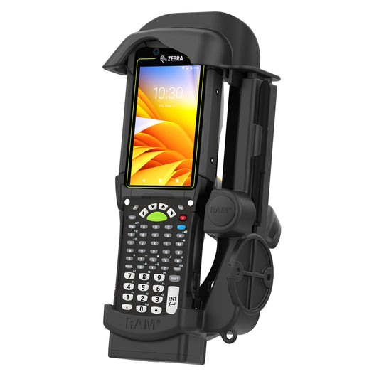 RAM Mounts spring-loaded holder for Zebra MC9400 and MC9300 – product photo