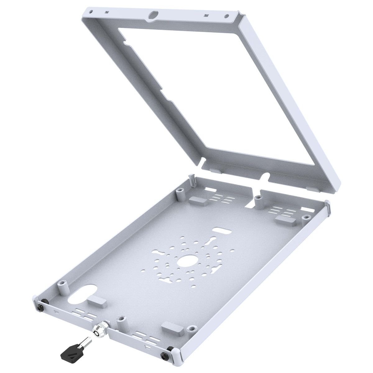 RAM Mounts key-locking Safe-Case, light grey steel enclosure for Apple iPad 10th & 11th Gen – further view