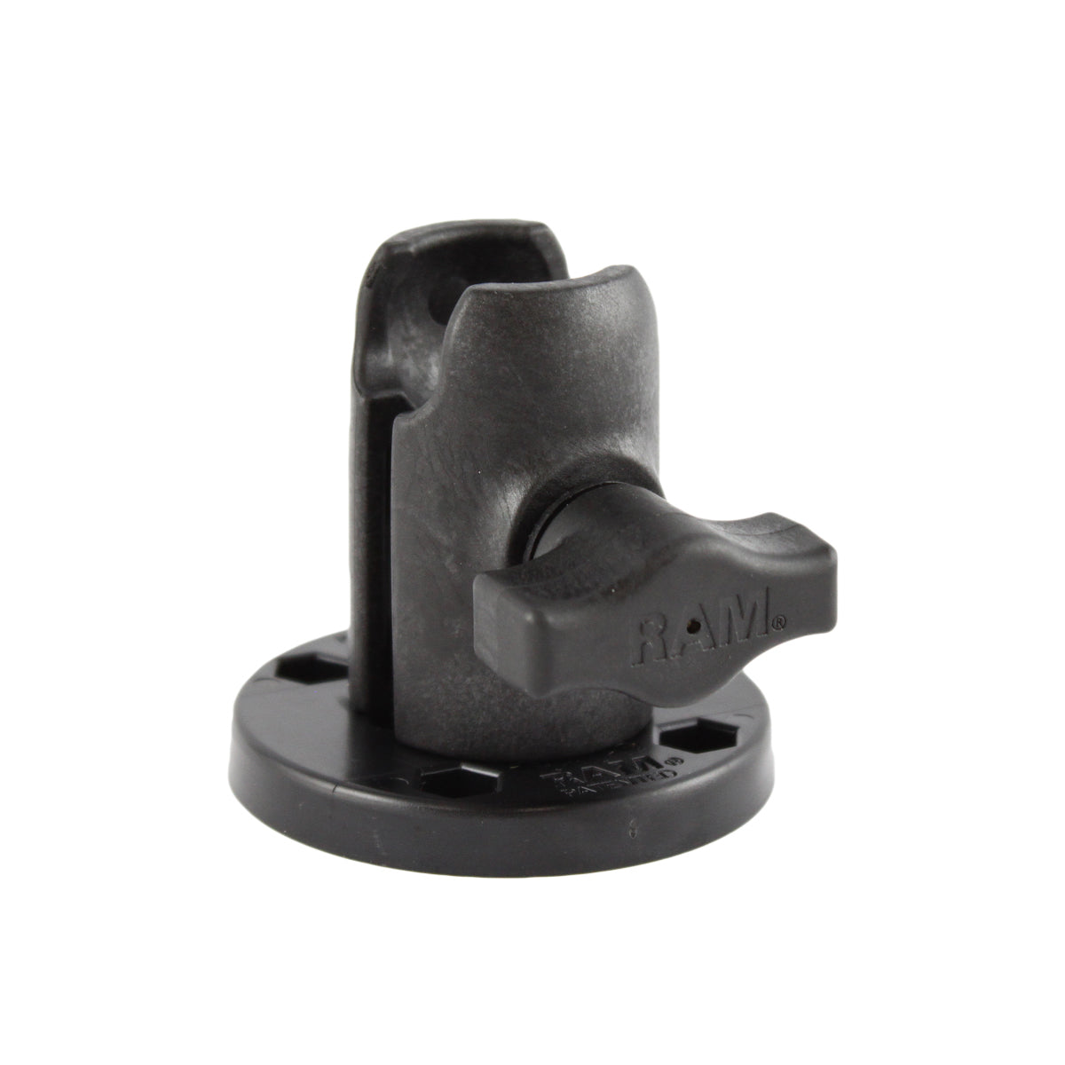 RAM Mounts B-size single socket arm with round AMPS swivel plate – product photo