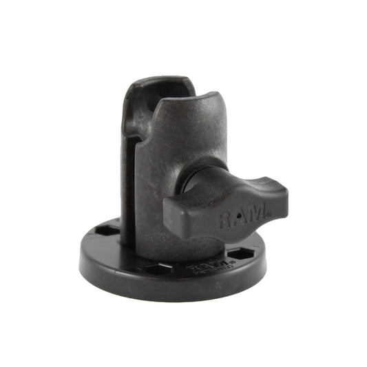 RAM Mounts B-size single socket arm with round AMPS swivel plate – product photo