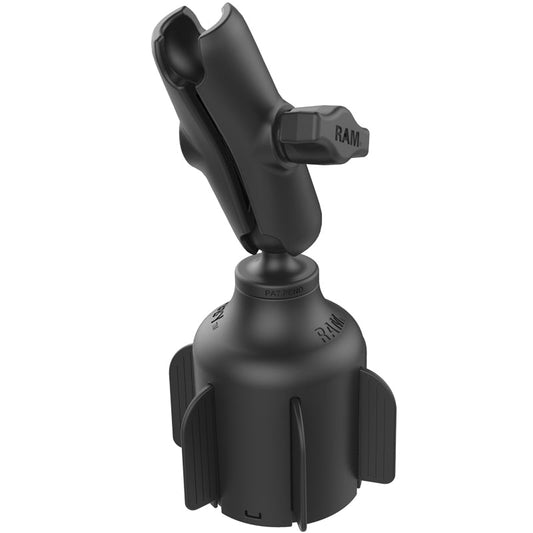 RAM Mounts Stubby cup holder mount with B-size double socket arm – product photo