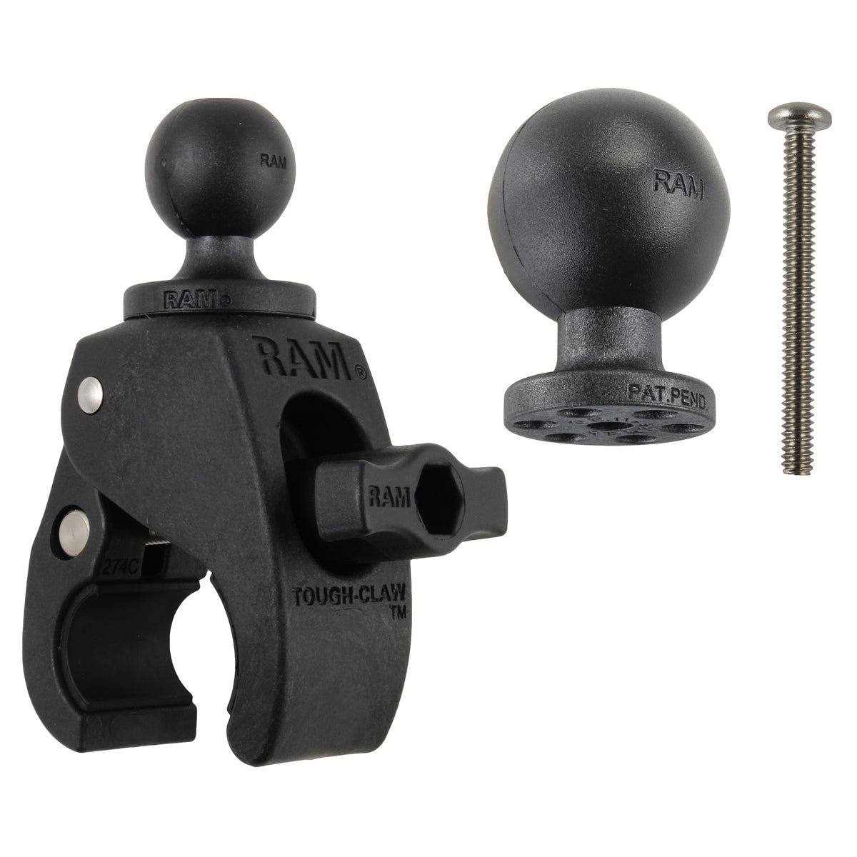 RAM Mounts Tough-Claw small clamp base with B- and C-size balls – product photo