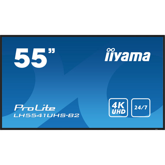 iiyama ProLite LH5541UHS-B2 55" 4K Digital Signage Display – official product photo 2 (LH5541UHS-B2)