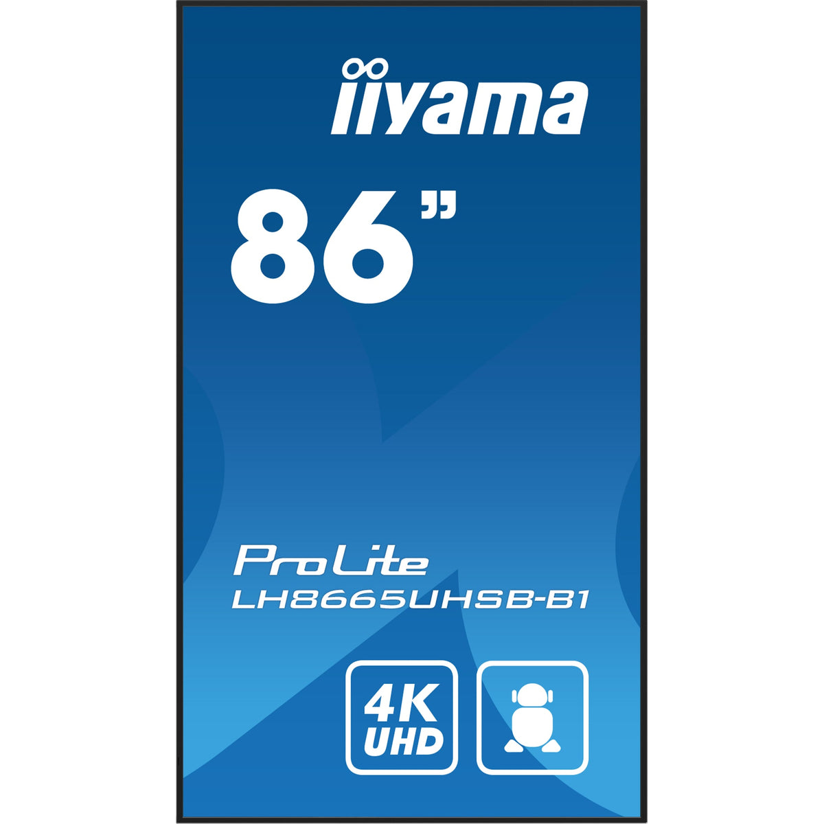 iiyama ProLite LH8665UHSB-B1 86" 4K Digital Signage Display – official product photo 3 (LH8665UHSB-B1)
