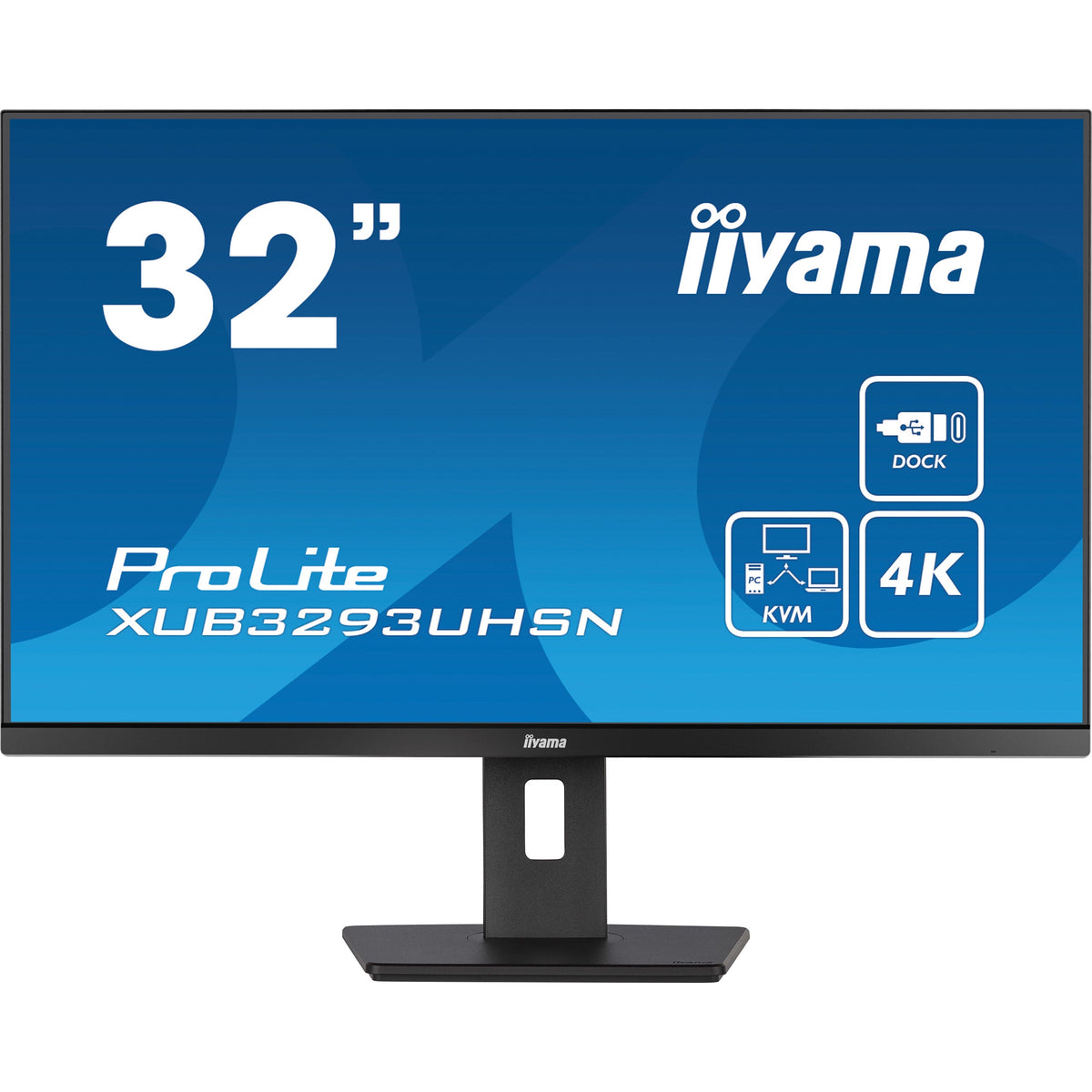 iiyama ProLite XUB3293UHSN-B5 32-inch monitor – alternate view