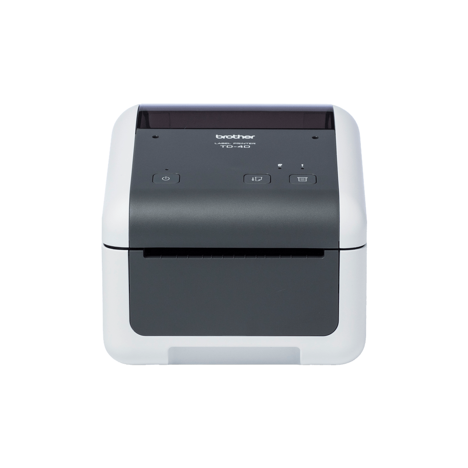 Brother TD-4215D direct thermal desktop label printer – front view
