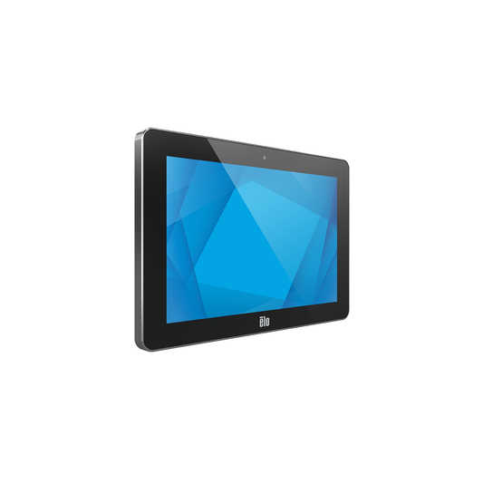 Elo I-Series 5 Steel 10.1" stainless steel enclosure, angled right view