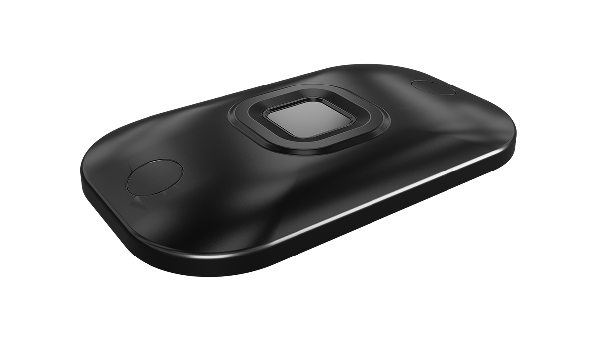 Elo fingerprint reader attached to Elo Pay M100 rear pogo pad