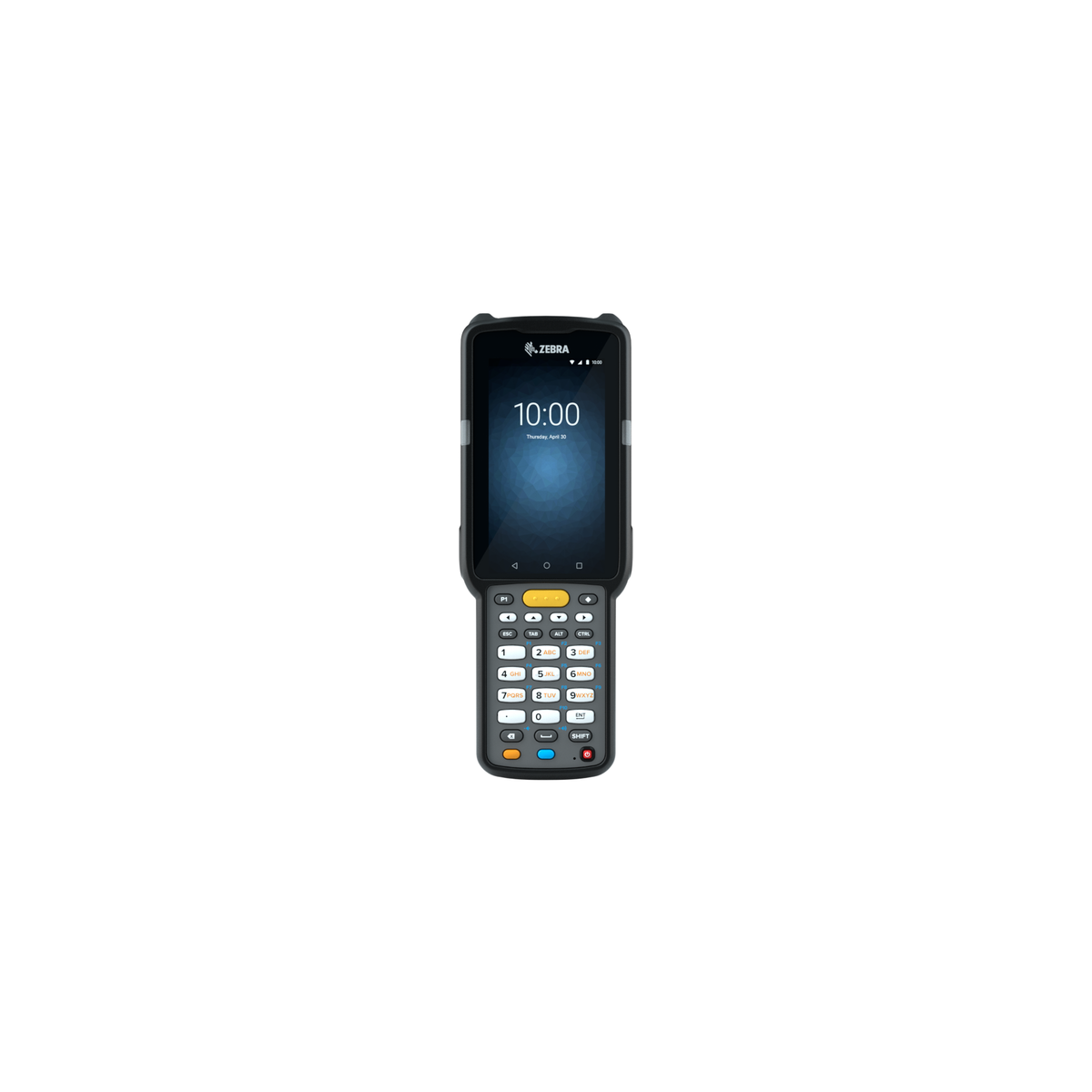 Zebra MC3300x rugged keypad mobile computer, straight shooter, 29-key numeric keypad (MC330L-SE2EG4RW) – front view close-up