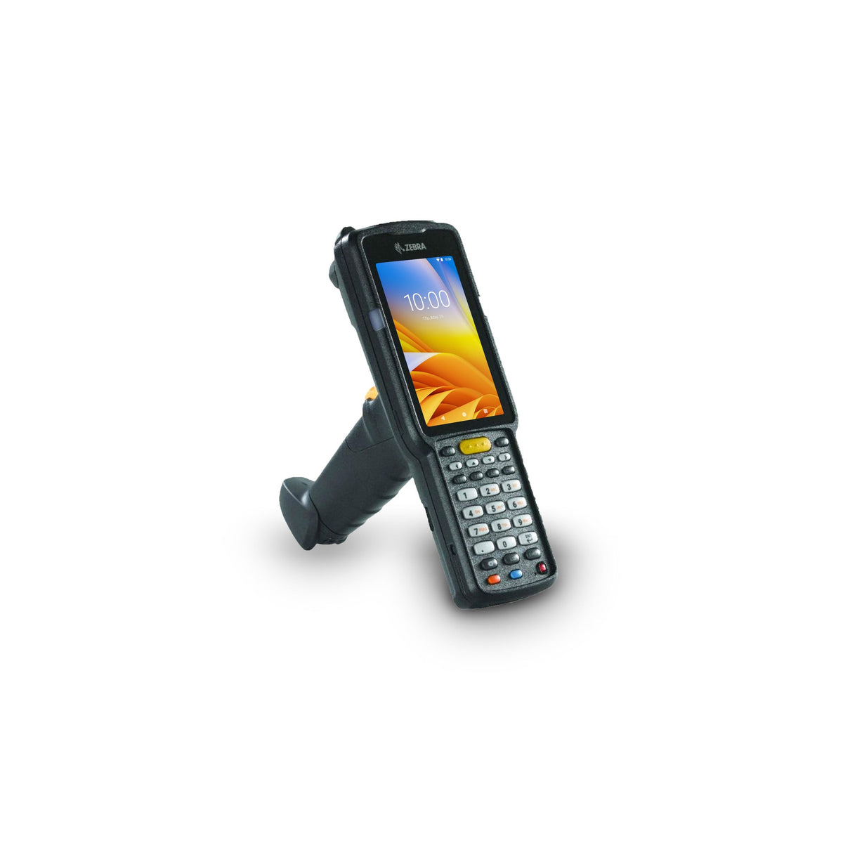 Zebra MC3300x rugged keypad mobile computer, pistol grip, 29-key numeric keypad (MC330L-GE2EG4RW) – side view