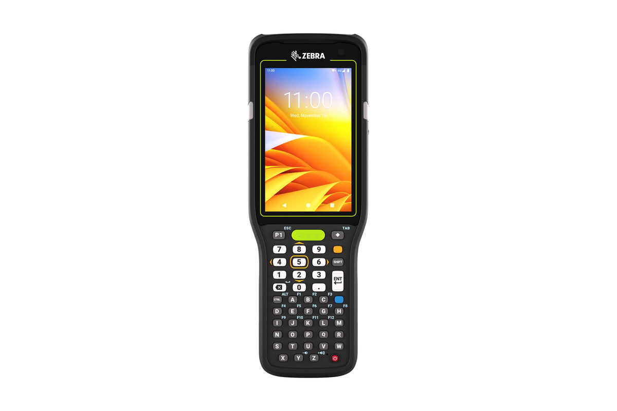 Zebra MC3450 rugged 5G keypad mobile computer, straight shooter, 47-key alphanumeric keypad (MC345B-3S1M54SS-A6) – front view