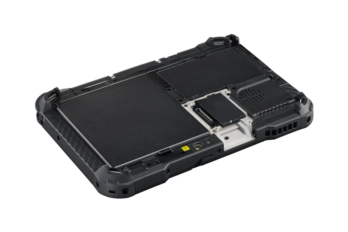 Panasonic TOUGHBOOK G2 mk3 (Wi-Fi, 2D barcode reader, EU plug) rear view showing the modular expansion bay