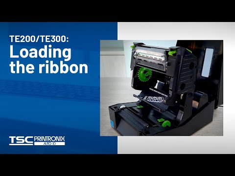 TE Series Desktop Printer: Loading the ribbon