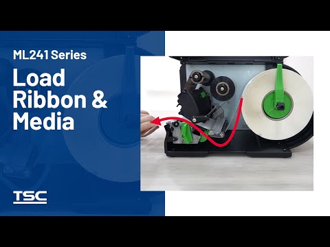 ML241 Series: Loading the ribbon & media