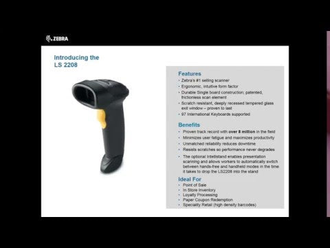 Zebra Technologies: LS2208 Barcode Scanner (EMEA)