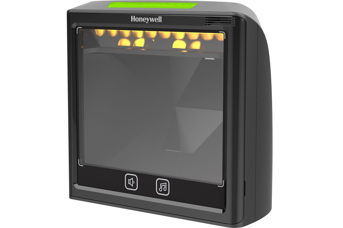 Honeywell Solaris XP 7990g vertical presentation scanner, black (7990G-2SERC-1) – front view