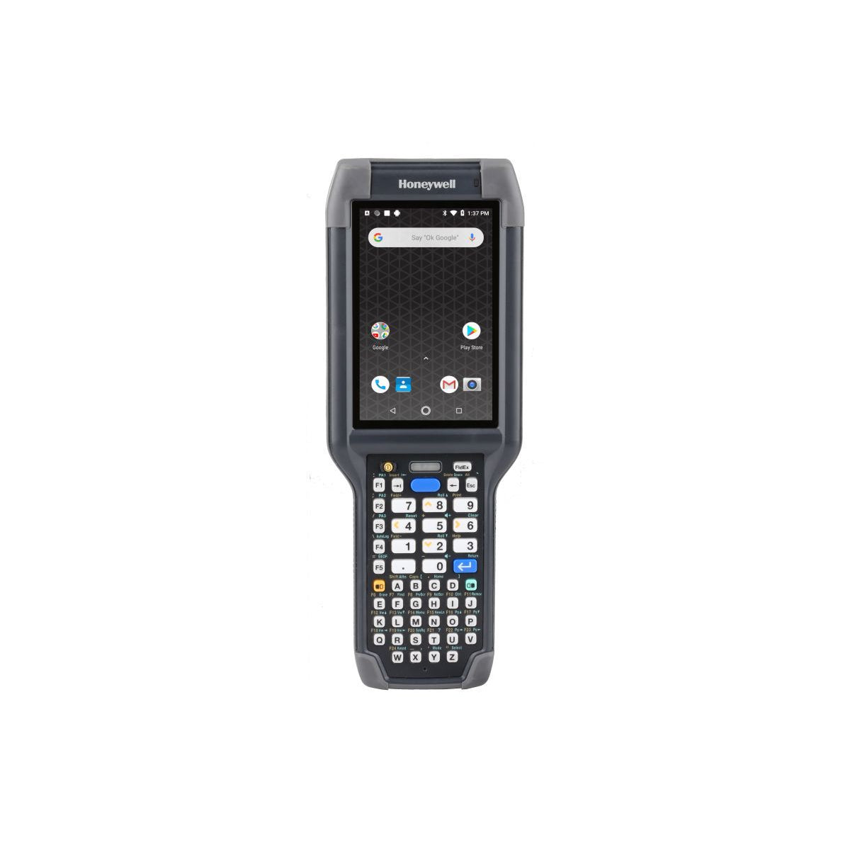 Honeywell CK65 rugged Android mobile computer, 51-key alphanumeric keypad, standard range 2D imager, Wi-Fi only (CK65-L0N-BSC210E) – front view