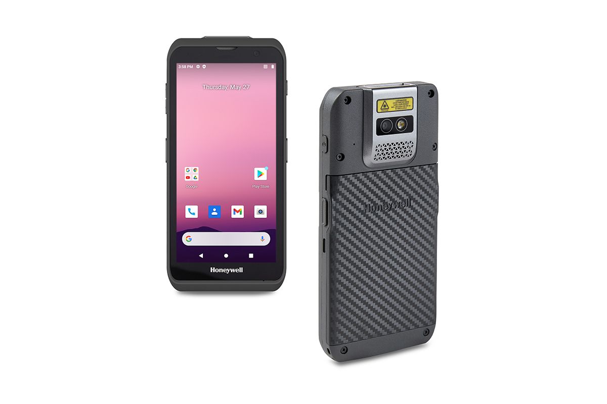 Honeywell ScanPal EDA5S Android mobile computer, S0703 2D imager (EDA5S-11AE84N21RK) – front and back view