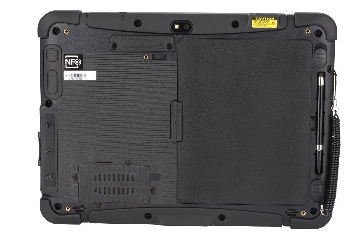 Honeywell RT10A 10.1" rugged Android tablet with N6803 FlexRange imager, Wi-Fi (RT10A-L0N-18C12S0E) – back view