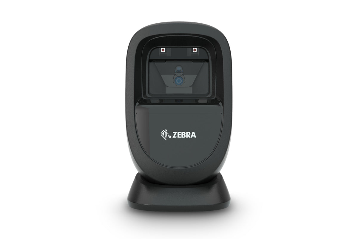 Zebra DS9308 presentation scanner in Midnight Black (DS9308-SR4U2100AZW) – front view