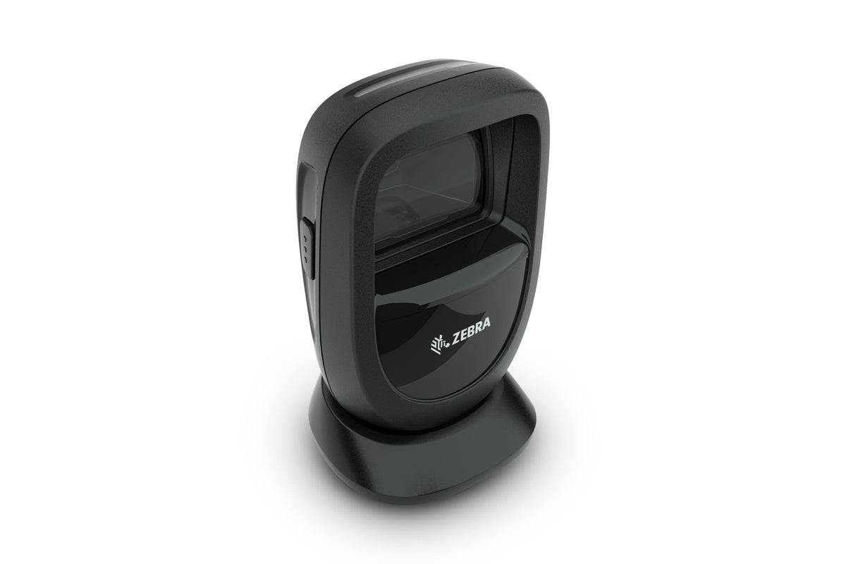 Zebra DS9308 presentation scanner in Midnight Black (DS9308-SR00004ZCWW) – upper front-right view