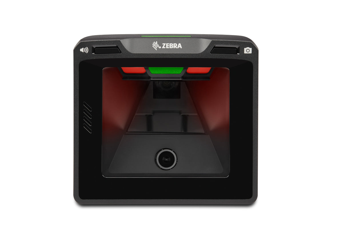 Zebra SP7208-V vertical presentation scanner with Sensormatic EAS, color camera (SP7208-SV00004CSWW) – front view