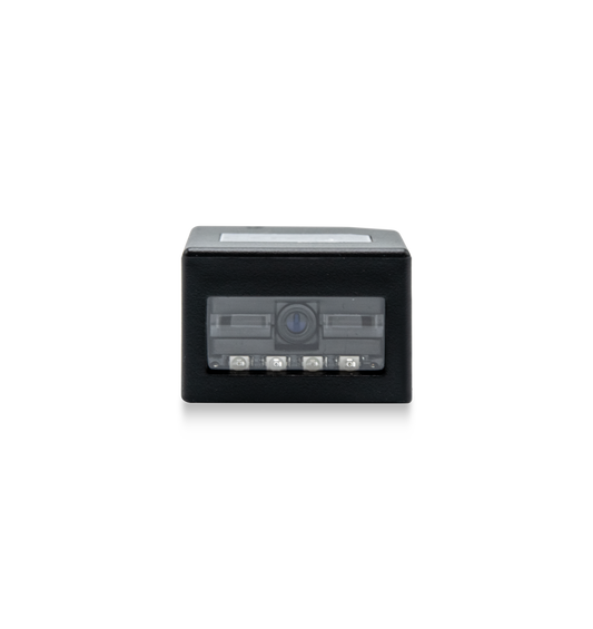 Newland FM100 fixed-mount 1D CCD scanner with 0.5 m direct USB cable (NLS-FM100GD-00) – front view of the scan window