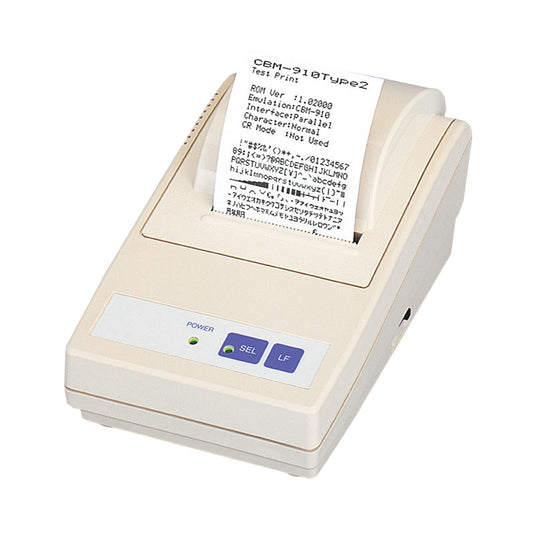 Citizen CBM-910II compact dot matrix (impact) receipt printer, 24 columns, serial RS-232, white (CBM91024RF2A) – printing a receipt