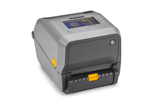 Zebra ZD621R 4-inch thermal transfer UHF RFID desktop label printer, grey, colour touch display, 300 dpi, cutter, USB + Ethernet + RS-232 (ZD6A143-32EFR2EZ) – cutter, right view