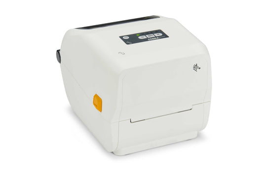 Zebra ZD421t-HC healthcare thermal transfer label printer, white, 203 dpi, USB + Ethernet (ZD4AH42-30EE00EZ) – right view