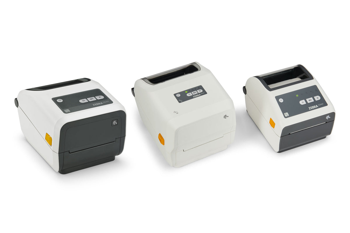 Zebra ZD421d-HC healthcare desktop label printer, white, 203 dpi, Wi-Fi 6 + Bluetooth (ZD4AH42-D0EX02EZ) – ZD400 healthcare series